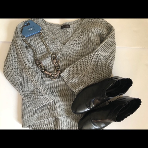 Peserico Tricot Gray Wool Blend Sweater Sz: L (44) - Picture 8 of 8